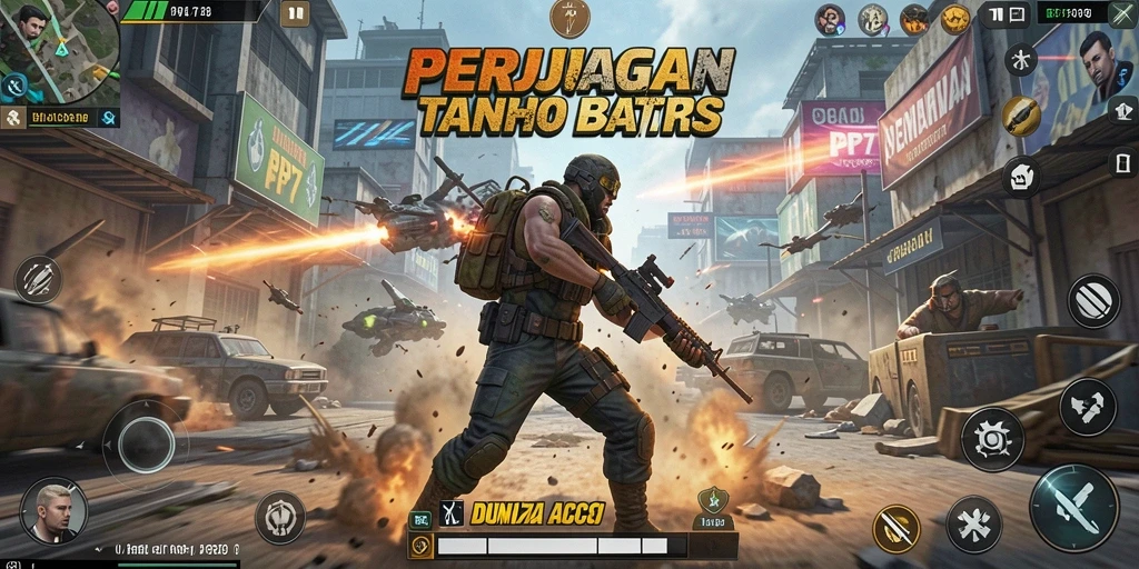 Tampilan aksi intens yang memukau dalam gameplay PP7.