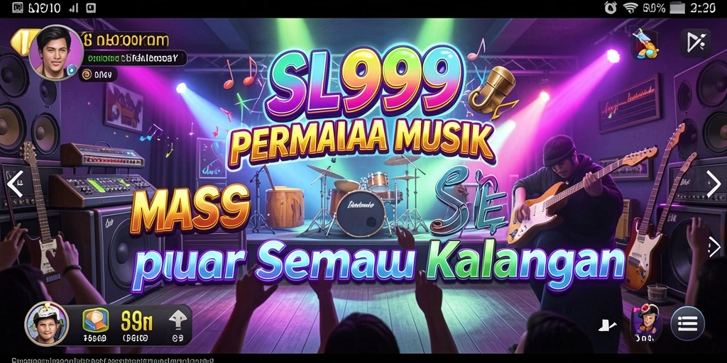 Tampilan screenshot SL999 menampilkan gameplay interaktif musik yang menarik.