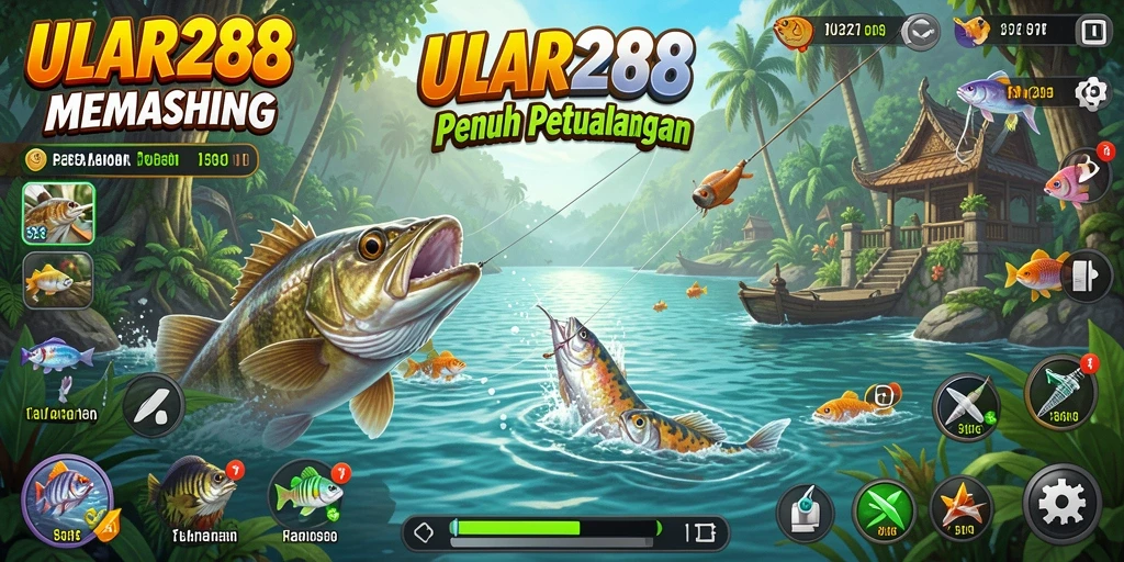 Gameplay menarik dari ULAR288 dengan aktivitas memancing yang seru.